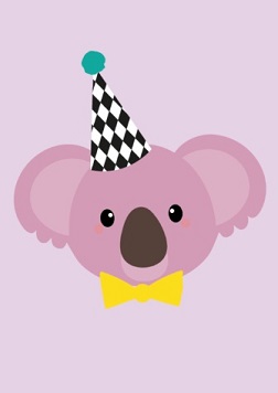 Happy Birthday - Koala - pink